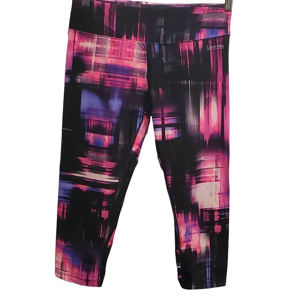 Calvin Klein Performance Quick Dry Capri Workout Running Leggings Size Medium